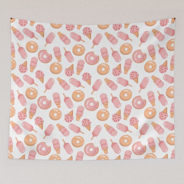 Item preview, Donuts And Ice Cream Pattern designed and sold by CandyAppleCats.