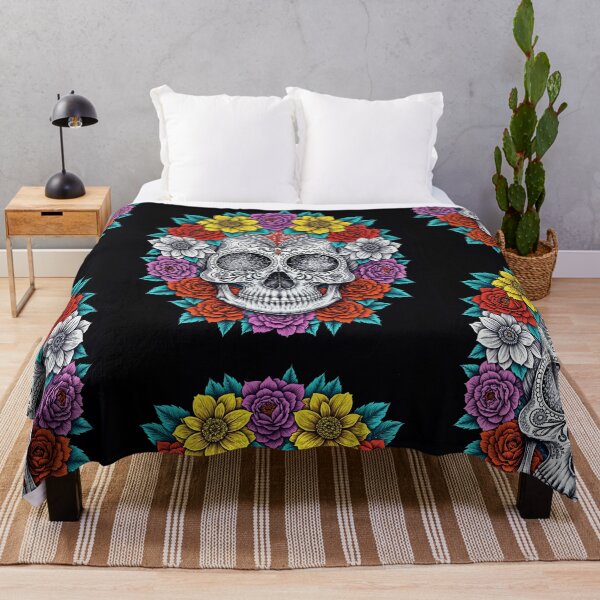 Item preview, Porcelain Skull Blooming with Roses designed and sold by Grafititee.