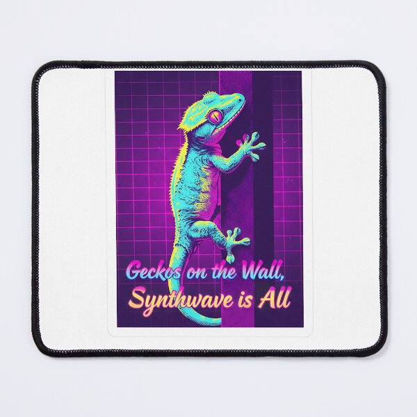 Item preview, Geckos on the Wall, Synthwave is All designed and sold by HelixPedia.