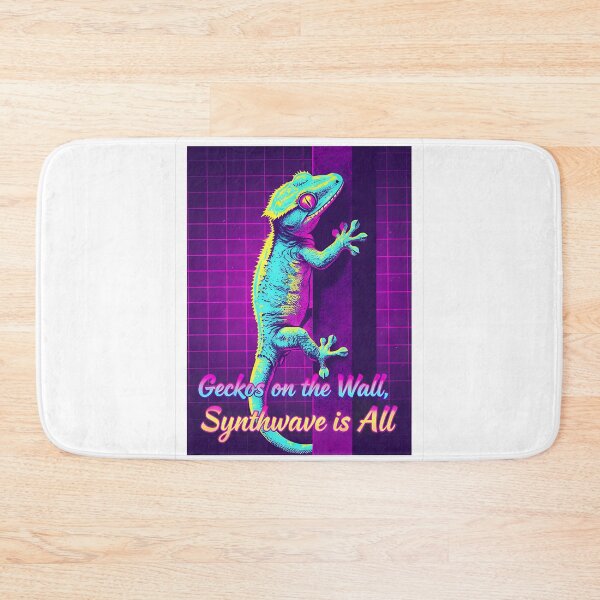 Item preview, Geckos on the Wall, Synthwave is All designed and sold by HelixPedia.