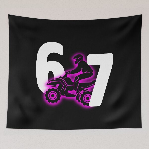 Item preview, Neon ATV Rider 67 Motocross Shirt designed and sold by LashondaGreen89.