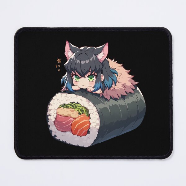 Item preview, Inosuke Hashibira Kawaii Chibi Sushi Delight From Demon Slayer Anime designed and sold by CarlosBender.