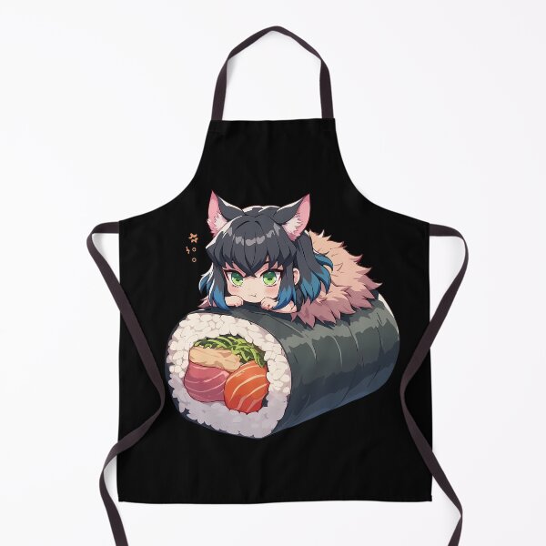 Item preview, Inosuke Hashibira Kawaii Chibi Sushi Delight From Demon Slayer Anime designed and sold by CarlosBender.