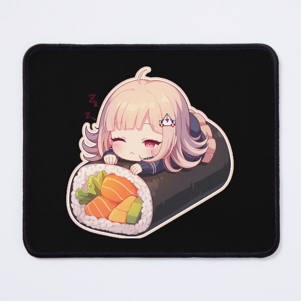 Item preview, Chiaki Nanami Kawaii Chibi Sushi Sleep From Danganronpa Anime designed and sold by CarlosBender.