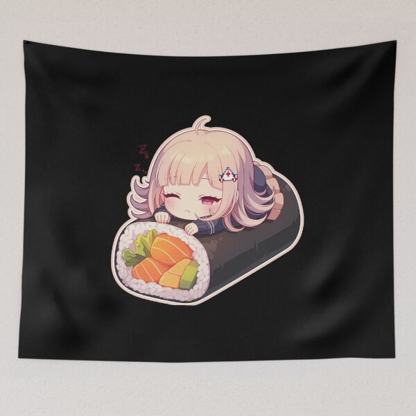 Item preview, Chiaki Nanami Kawaii Chibi Sushi Sleep From Danganronpa Anime designed and sold by CarlosBender.