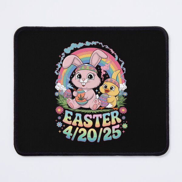 Item preview, Happy 420 Easter Bunny Chick Smoking Weed Cannabis designed and sold by AsteriskDatBArt.
