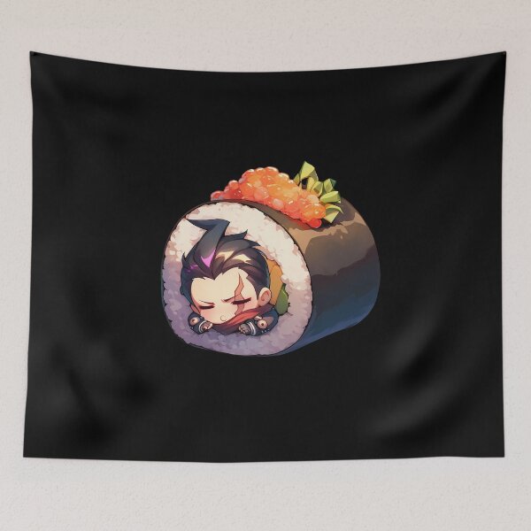 Item preview, Gundham Tanaka Kawaii Chibi Sushi Curse From Danganronpa Anime designed and sold by CarlosBender.