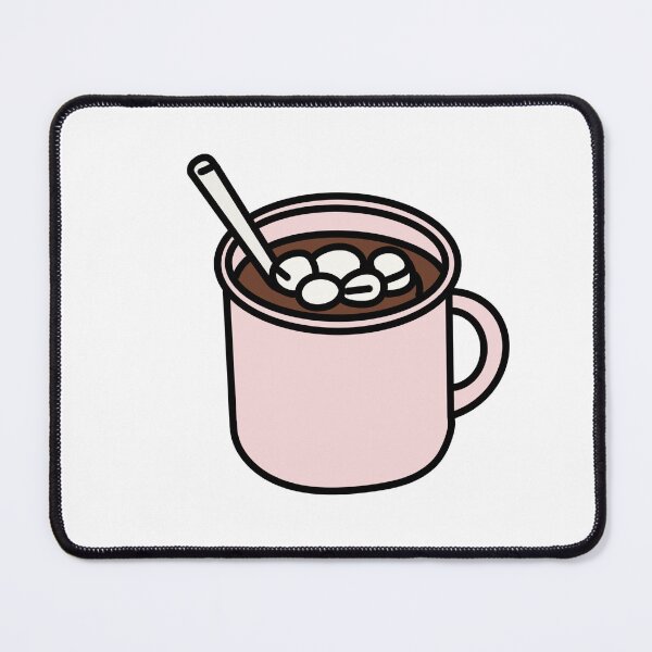 Item preview, Kawaii Hot Chocolate – Cute Marshmallow Cocoa Illustration designed and sold by SunCraftStudio.
