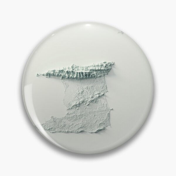 Item preview, Trinidad and Tobago Shaded Relief 3D Map digitally-rendered designed and sold by ThinkAboutMaps.