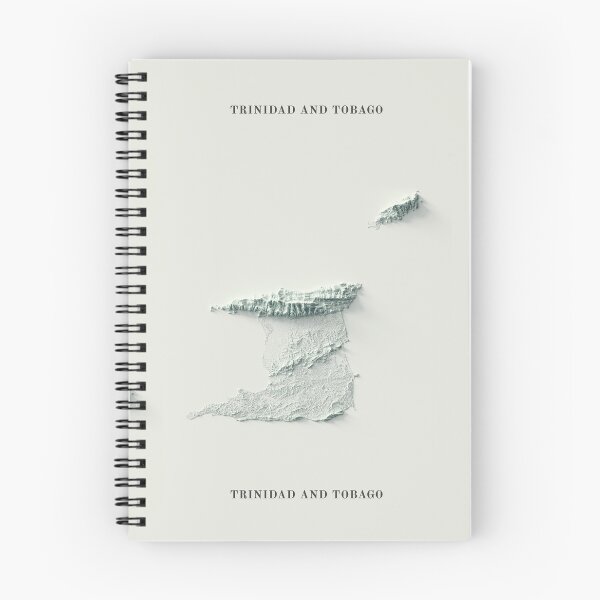 Item preview, Trinidad and Tobago Shaded Relief 3D Map digitally-rendered designed and sold by ThinkAboutMaps.