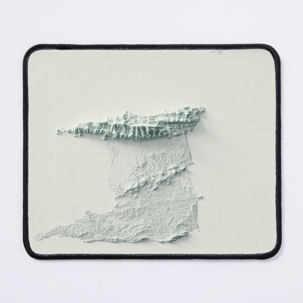 Item preview, Trinidad and Tobago Shaded Relief 3D Map digitally-rendered designed and sold by ThinkAboutMaps.