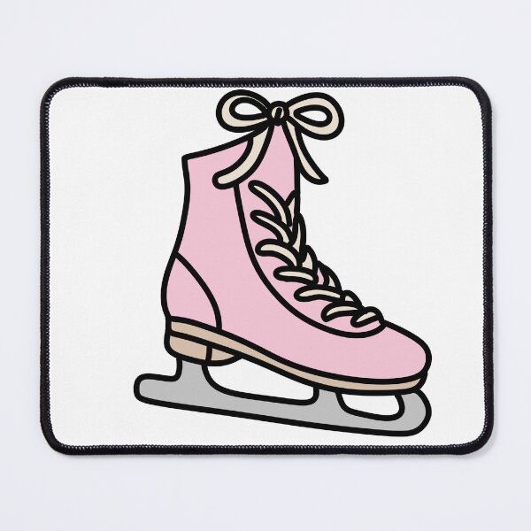 Item preview, Kawaii Pink Ice Skate – Cute Winter Illustration designed and sold by SunCraftStudio.