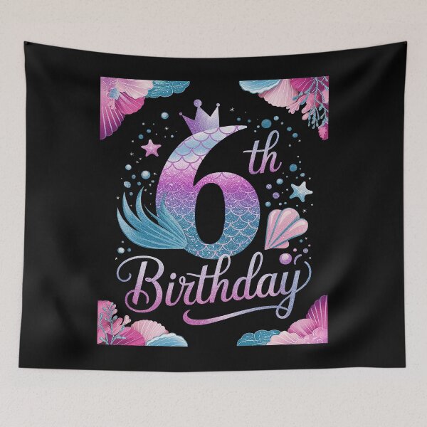 Item preview, 6th Birthday Girl Mermaid For 6 Years Old Mermazing designed and sold by SIGORDESIGN.