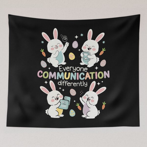 Item preview, Speech Therapy SLP Everyone Communicates Differently Easter designed and sold by AsteriskDatBArt.