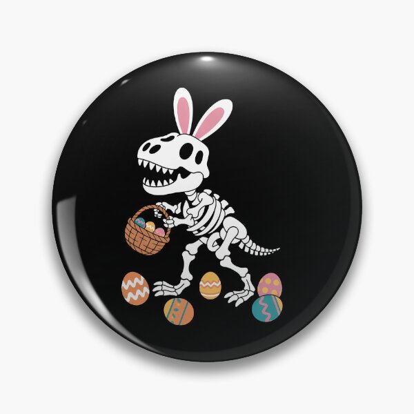 Item preview, T Rex Easter Skeleton Bunny Basket Egg Hunt Easter Day designed and sold by AsteriskDatBArt.