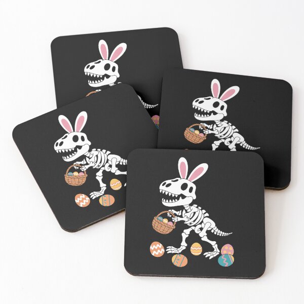 Item preview, T Rex Easter Skeleton Bunny Basket Egg Hunt Easter Day designed and sold by AsteriskDatBArt.
