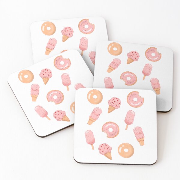 Item preview,  Donuts And Ice Cream Yellow Pattern designed and sold by CandyAppleCats.