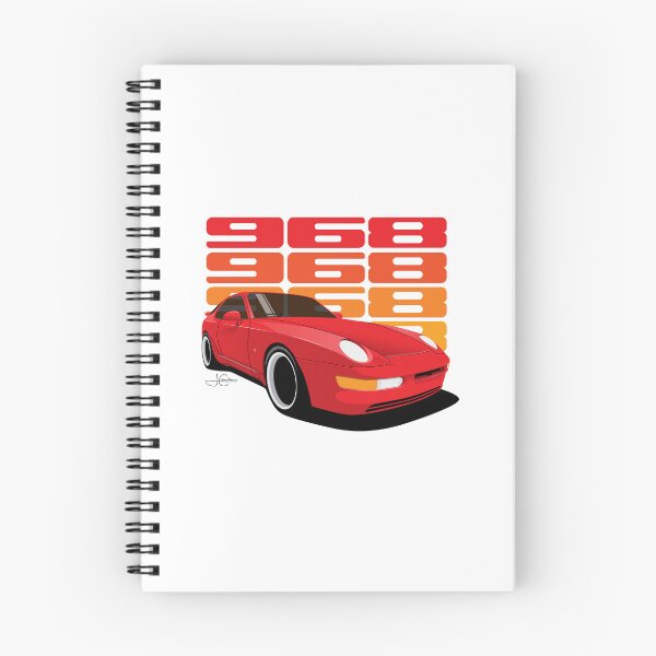 Item preview, Red 968 turbo Retro essential Illustration designed and sold by blackdogshop.