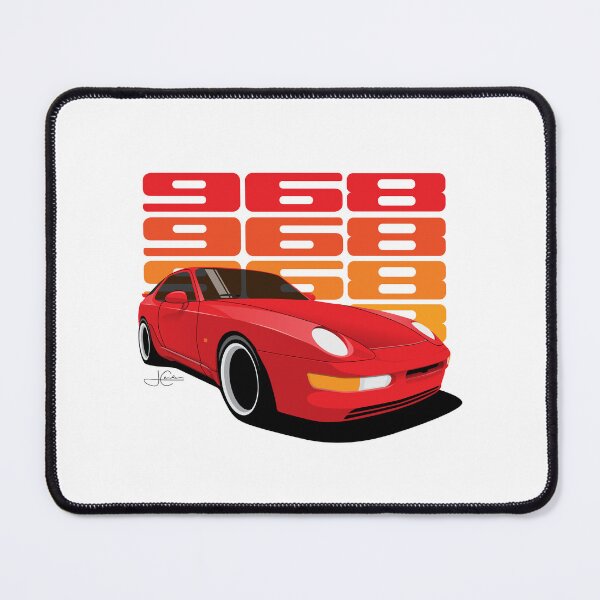 Item preview, Red 968 turbo Retro essential Illustration designed and sold by blackdogshop.