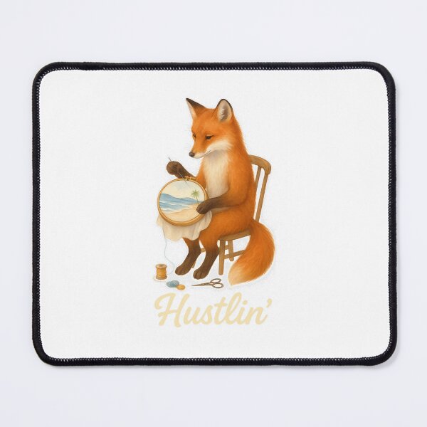 Item preview, Fox Embroidery Hustlin' designed and sold by thehaywirehoney.