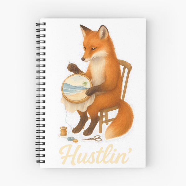 Item preview, Fox Embroidery Hustlin' designed and sold by thehaywirehoney.