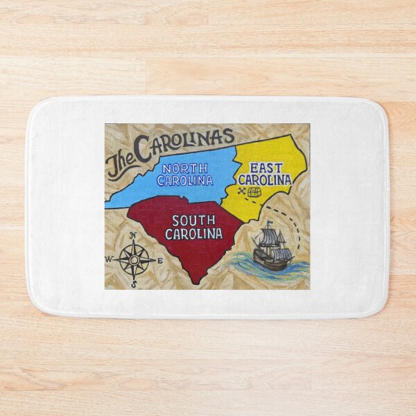 Item preview, Map of the Carolinas  designed and sold by SaltyPirate07.