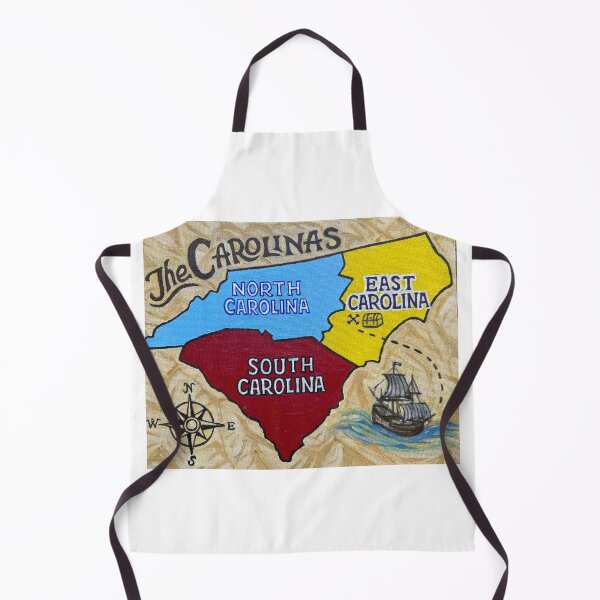 Item preview, Map of the Carolinas  designed and sold by SaltyPirate07.
