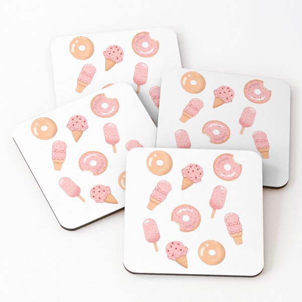 Item preview,   Donuts And Ice Cream Pink Pattern designed and sold by CandyAppleCats.
