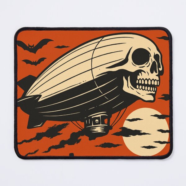 Item preview, Dead Zepelin Over Graveyard – Horror Rock Parody Poster designed and sold by VoglR.