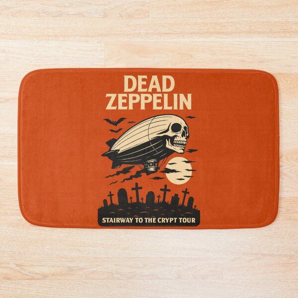 Item preview, Dead Zepelin Over Graveyard – Horror Rock Parody Poster designed and sold by VoglR.