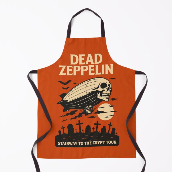Item preview, Dead Zepelin Over Graveyard – Horror Rock Parody Poster designed and sold by VoglR.