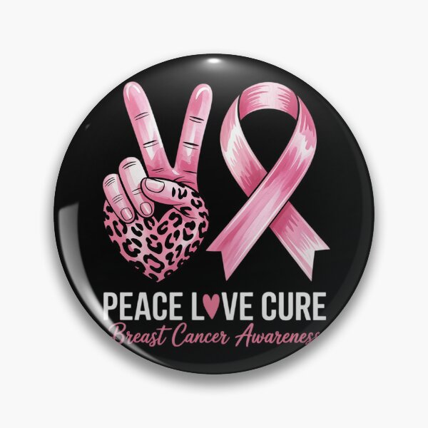 Item preview, Peace Love Cure Leopard Heart Breast Cancer Support designed and sold by skanderio.