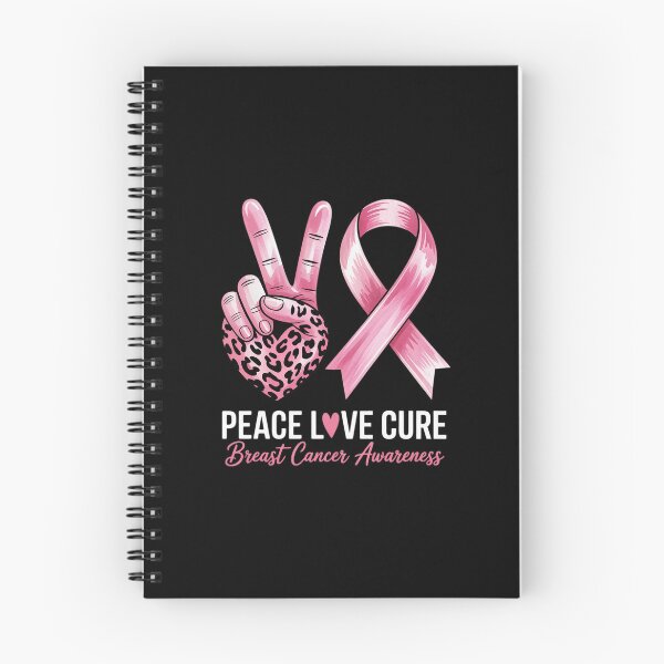 Item preview, Peace Love Cure Leopard Heart Breast Cancer Support designed and sold by skanderio.