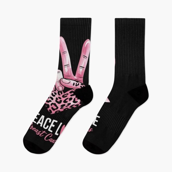 Item preview, Peace Love Cure Leopard Heart Breast Cancer Support designed and sold by skanderio.
