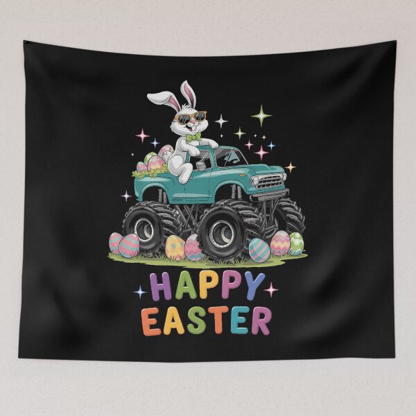 Item preview, Boys Happy Easter Monster Truck Easter Eggs Toddler designed and sold by AsteriskDatBArt.