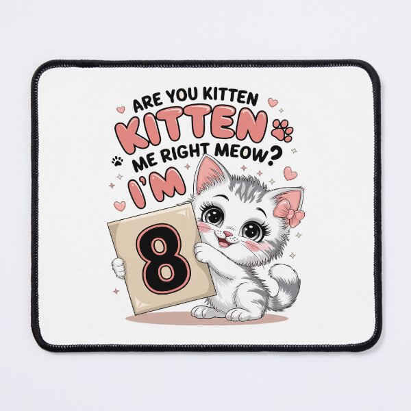 Item preview, 8th Birthday For Girls 8yr 8 Year Old Cat Cat Bday designed and sold by SIGORDESIGN.