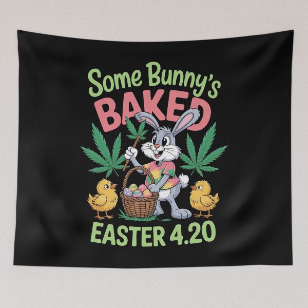 Item preview, 420 Easter Bunny Funny Weed Smoking Rabbit Cannabis designed and sold by AsteriskDatBArt.