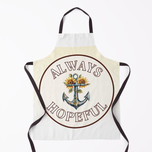 Item preview, Always Hopeful Sunflower Anchor Badge – Nautical Floral Inspirational Design designed and sold by HopefulAddie.