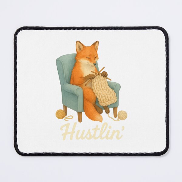 Item preview, Fox Knitter Hustlin' designed and sold by thehaywirehoney.