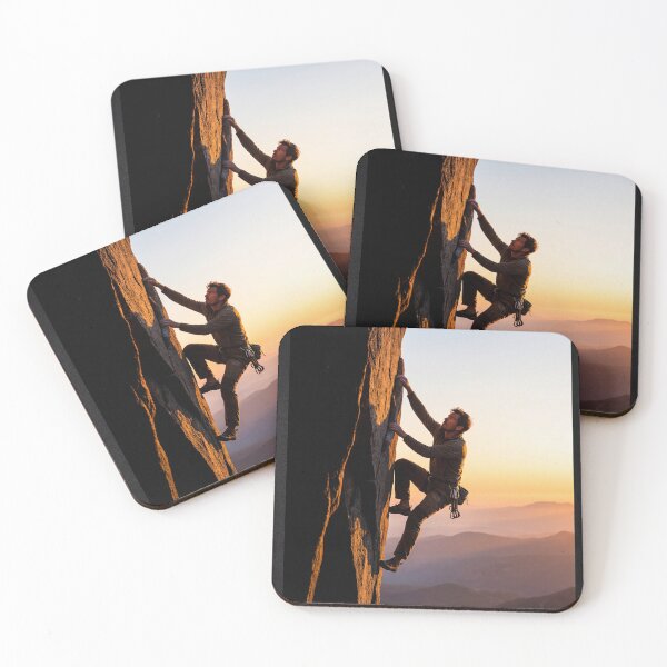 Item preview, Motivational Rock Climbing Poster – Success Quote Wall Art for Inspiration & Determination designed and sold by AbstractAuraArt.