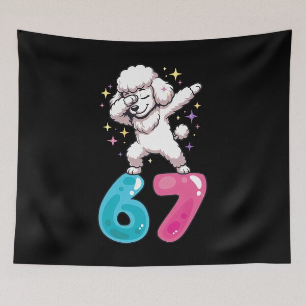 Item preview, Dabbing Poodle 67th Birthday Shirt designed and sold by LashondaGreen89.