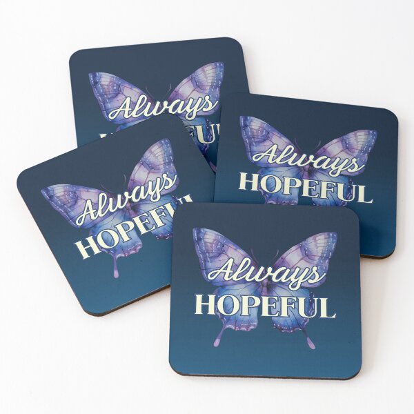 Item preview, Always Hopeful Butterfly | Blue Gradient Background Art designed and sold by HopefulAddie.