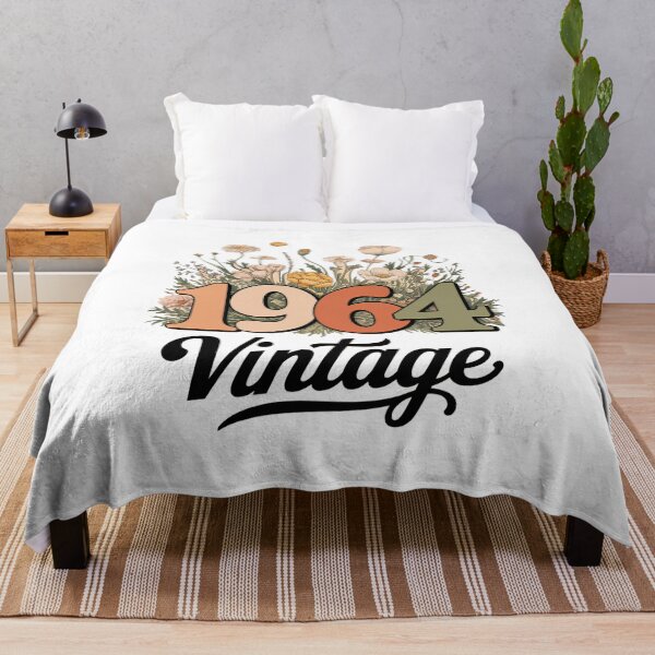 Item preview, 60 Years Old Vintage 1964 60th Birthday Tee Wildflower Women designed and sold by SIGORDESIGN.