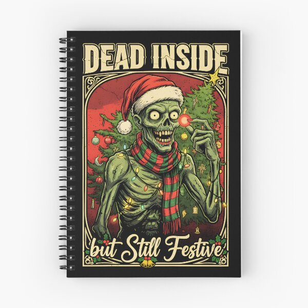 Item preview, Dead Inside but Still Festive" Zombie Christmas | Spooky Holiday Grunge Art designed and sold by VelvetMoonie.
