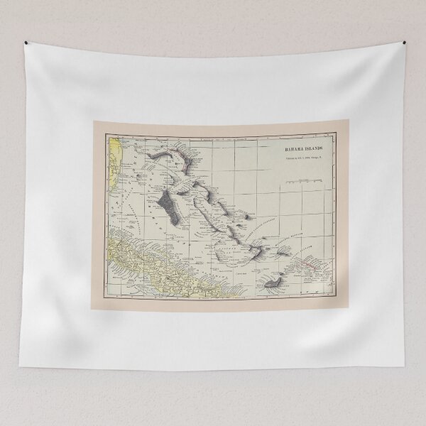 Item preview, 1901 Bahamas Shaded Relief Map 3D digitally rendered designed and sold by ThinkAboutMaps.