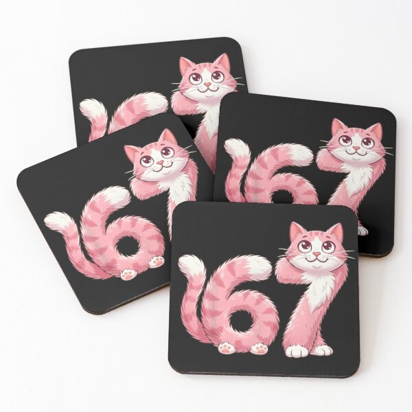 Item preview, Cute Pink Cat 67 Birthday T-Shirt designed and sold by LashondaGreen89.