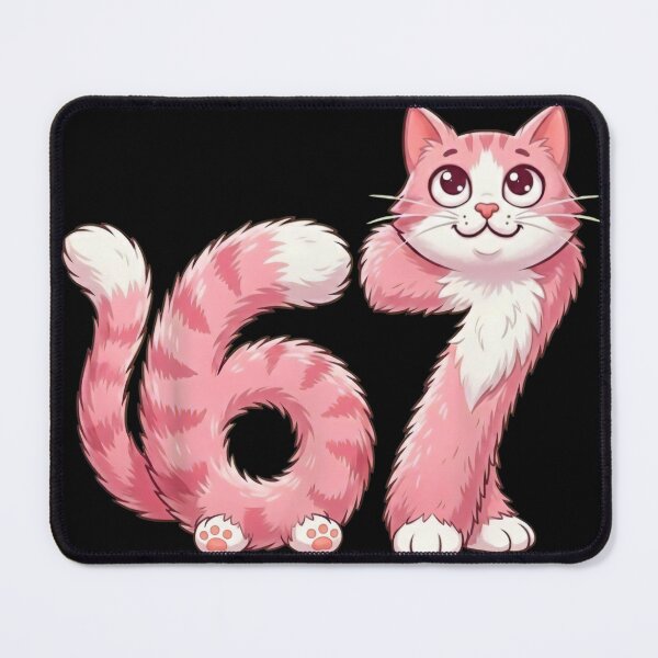 Item preview, Cute Pink Cat 67 Birthday T-Shirt designed and sold by LashondaGreen89.