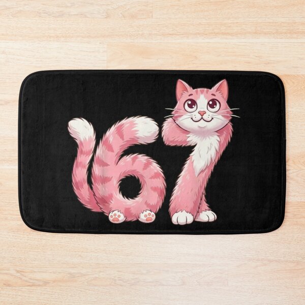 Item preview, Cute Pink Cat 67 Birthday T-Shirt designed and sold by LashondaGreen89.