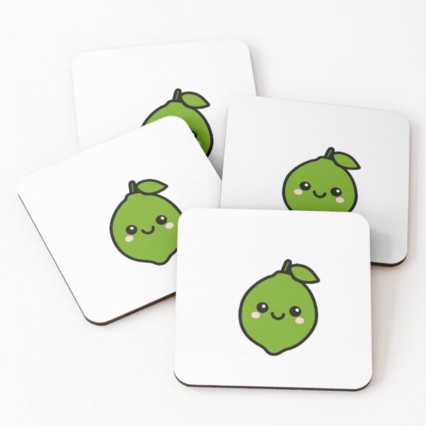 Item preview, Kawaii Lime – Cute Green Fruit Character designed and sold by SunCraftStudio.