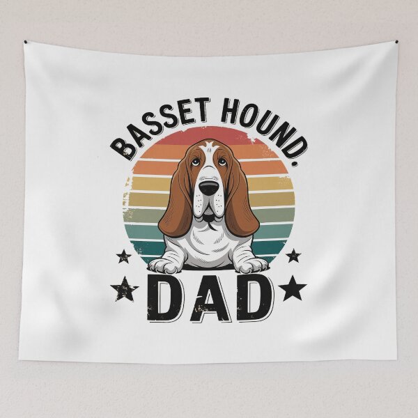 Item preview, Basset Hound Dad Father's Day Pet Dog Breed Pet Dog Lover designed and sold by SIGORDESIGN.